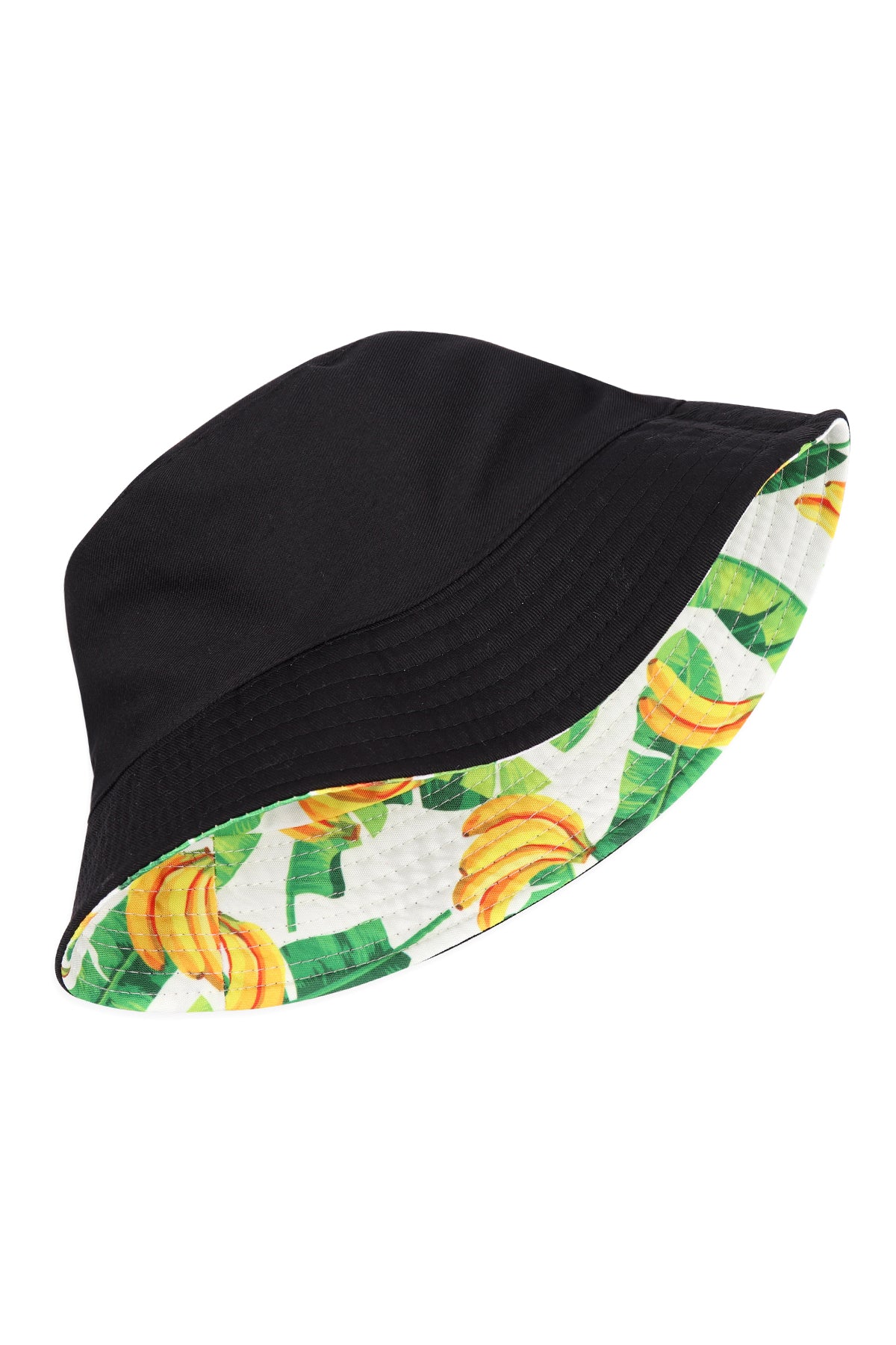 PRINT DOUBLE-SIDE-WEAR REVERSIBLE BUCKET HAT/6PCS