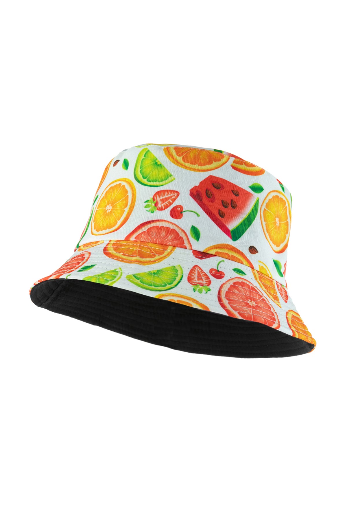 PRINT DOUBLE-SIDE-WEAR REVERSIBLE BUCKET HAT/6PCS