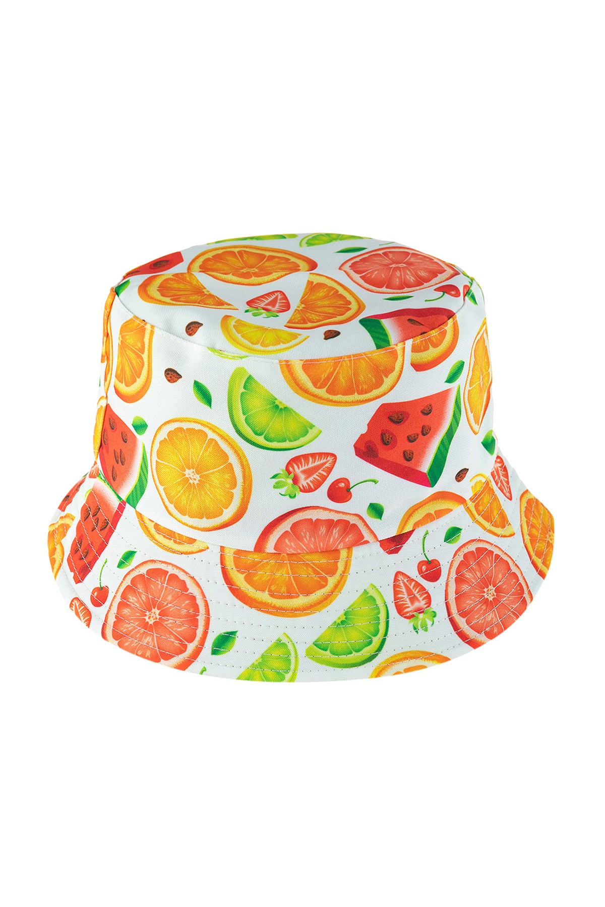 PRINT DOUBLE-SIDE-WEAR REVERSIBLE BUCKET HAT/6PCS