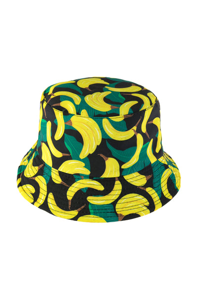 PRINT DOUBLE-SIDE-WEAR REVERSIBLE BUCKET HAT/6PCS