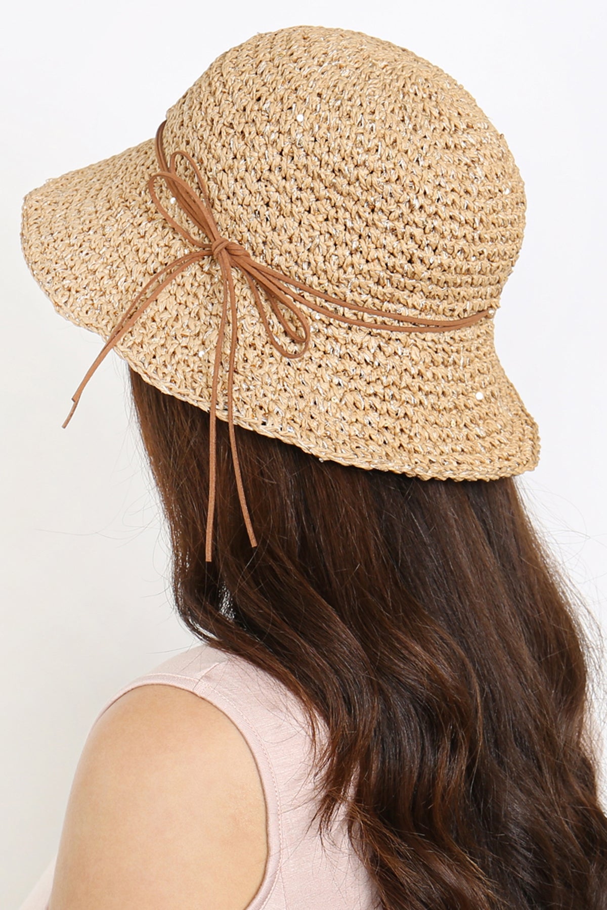 WEAVED LADY BUCKET HAT/6PCS