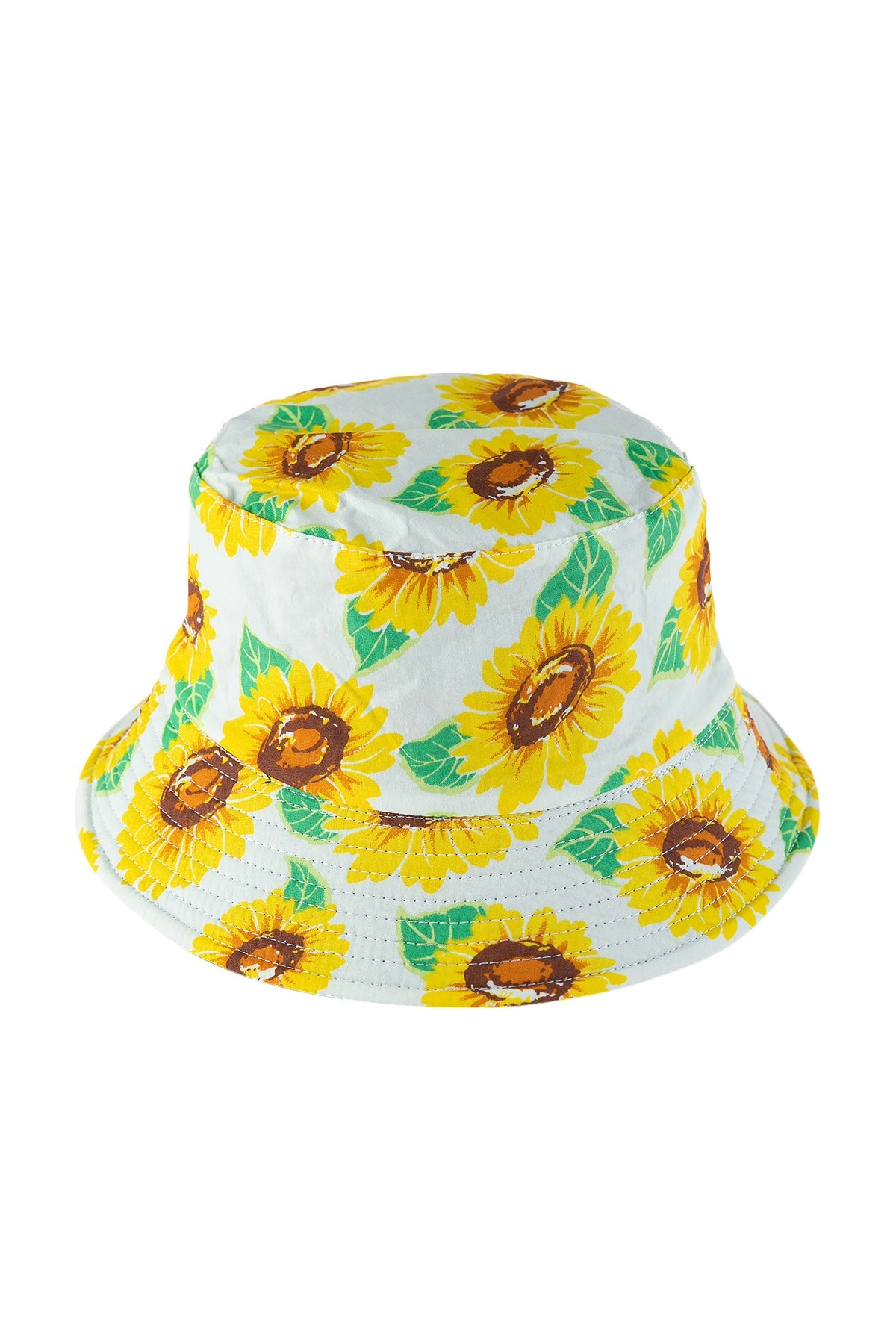 FLORAL PRINT DOUBLE SIDE-WEAR REVERSIBLE BUCKET HAT