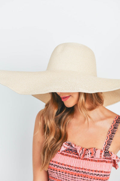 WOMEN'S FLOPPY FASHION WIDE BRIM HAT