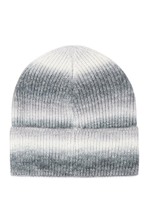 STRIPED KNITTED BEANIE