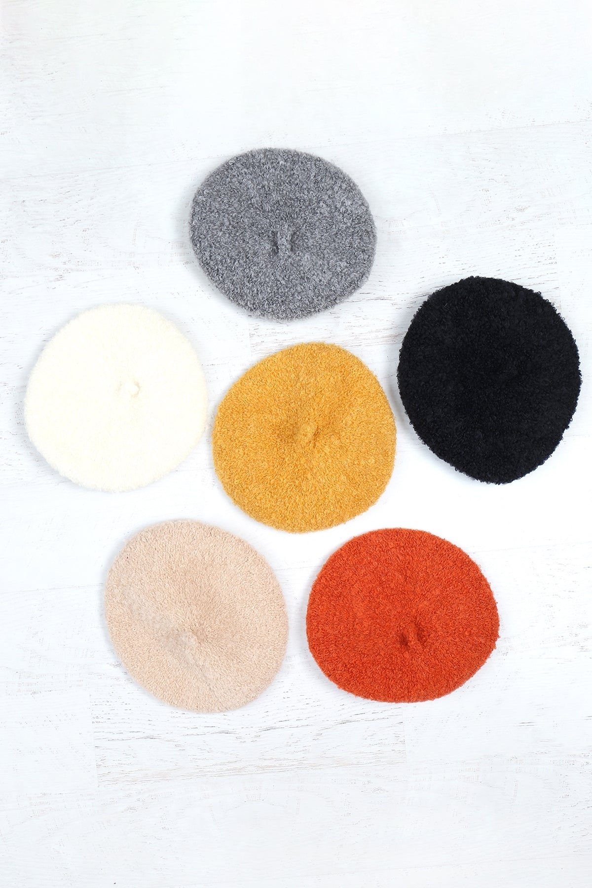 FUZZY FLEECE BERET HAT