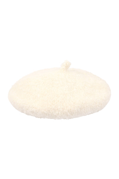 FUZZY FLEECE BERET HAT