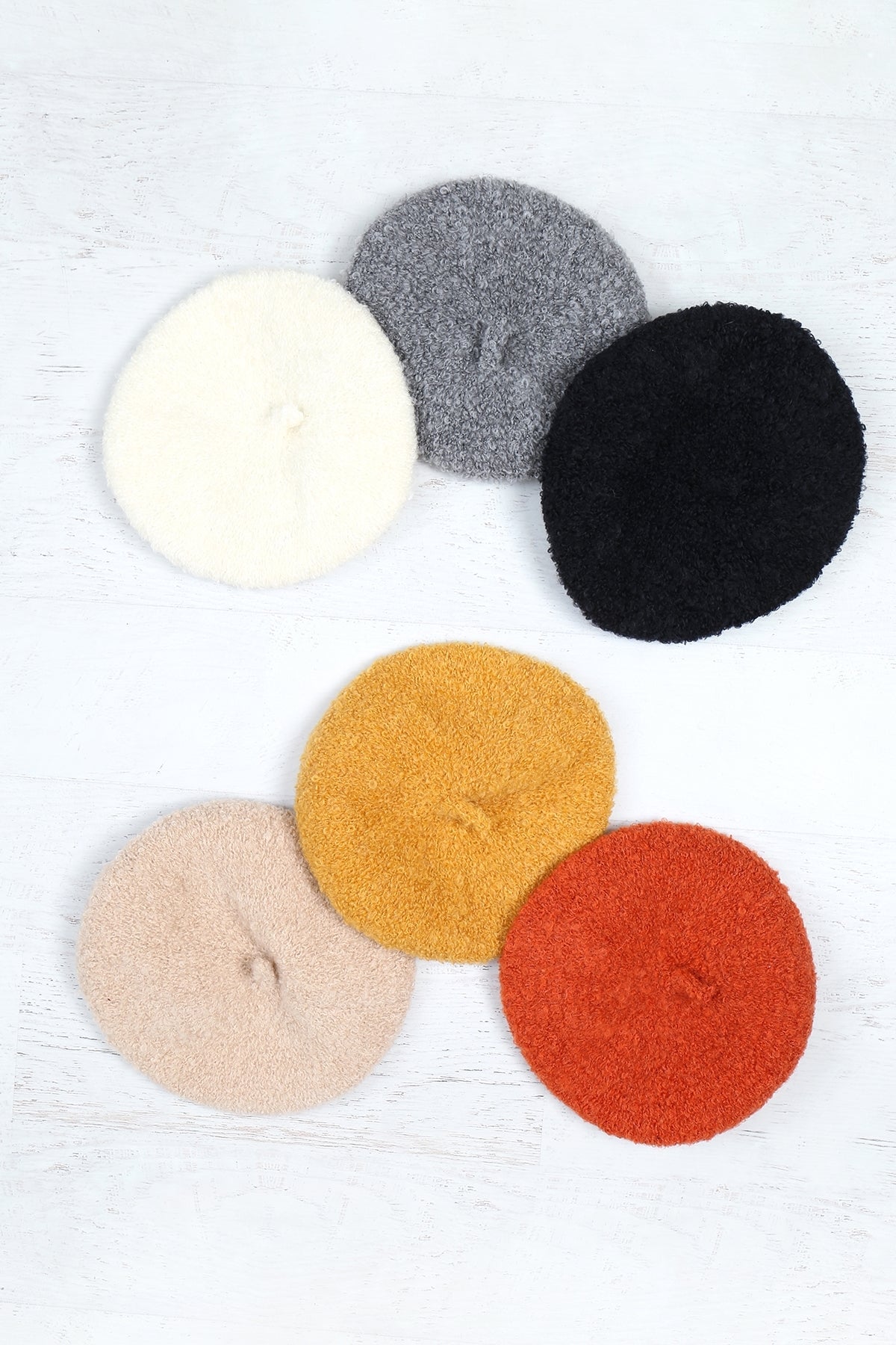 FUZZY FLEECE BERET HAT