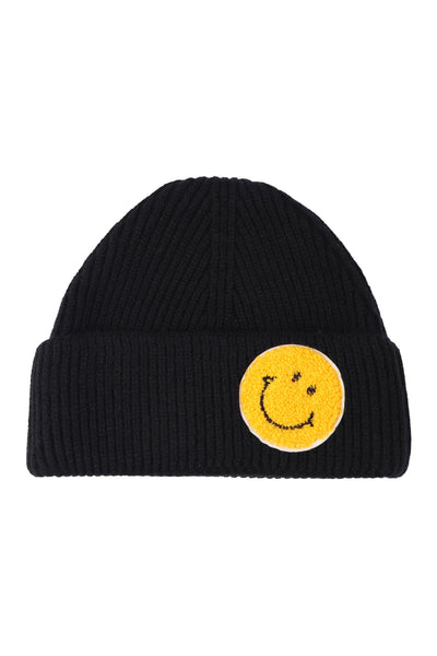 KNITTED BEANIE WITH SMILEY FACE (NOW $4.00 ONLY!)