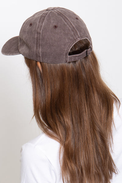SMILEY LOGO ACID WASHED TEXTURED FASHION FASHION CAP