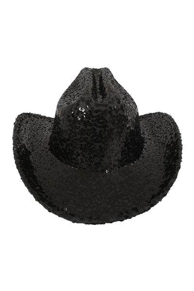 GLITTER SEQUIN FEDORA COWBOY HAT