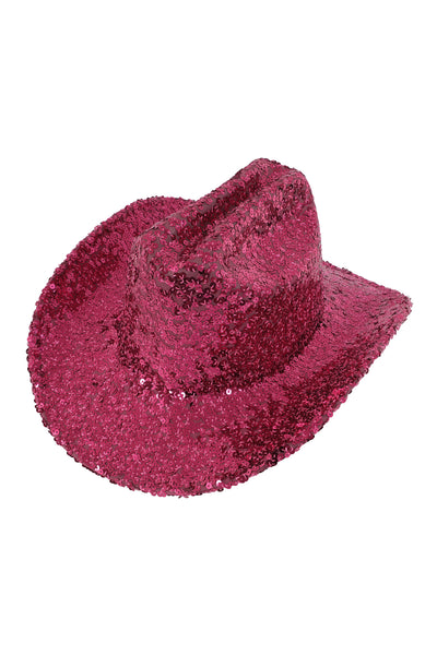 GLITTER SEQUIN FEDORA COWBOY HAT