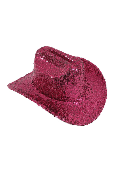 GLITTER SEQUIN FEDORA COWBOY HAT