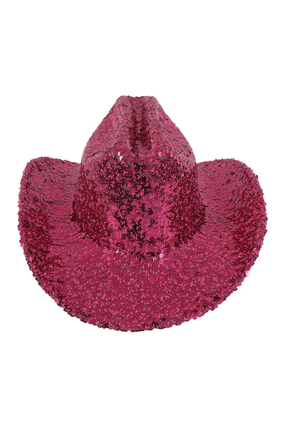 GLITTER SEQUIN FEDORA COWBOY HAT