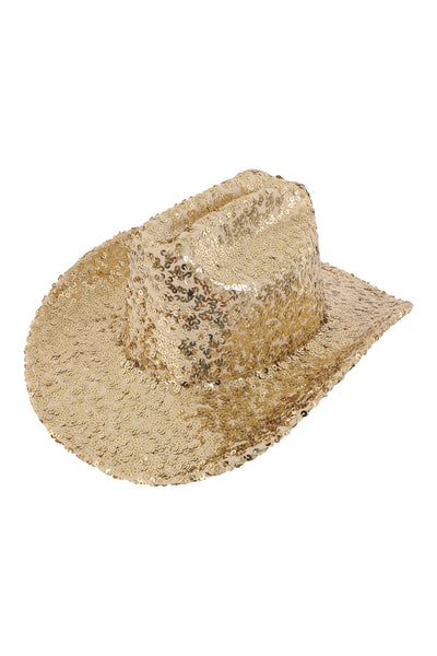 GLITTER SEQUIN FEDORA COWBOY HAT