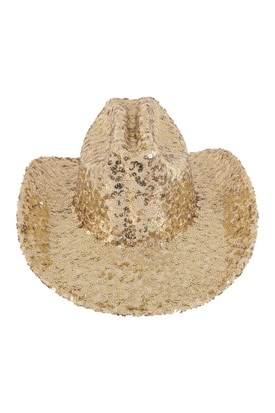 GLITTER SEQUIN FEDORA COWBOY HAT