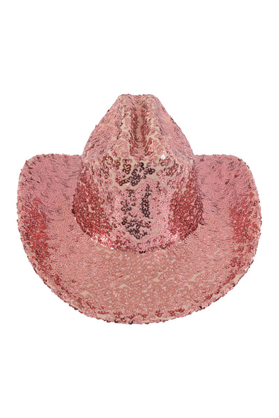 GLITTER SEQUIN FEDORA COWBOY HAT