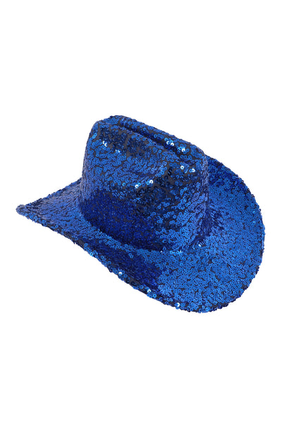 GLITTER SEQUIN FEDORA COWBOY HAT