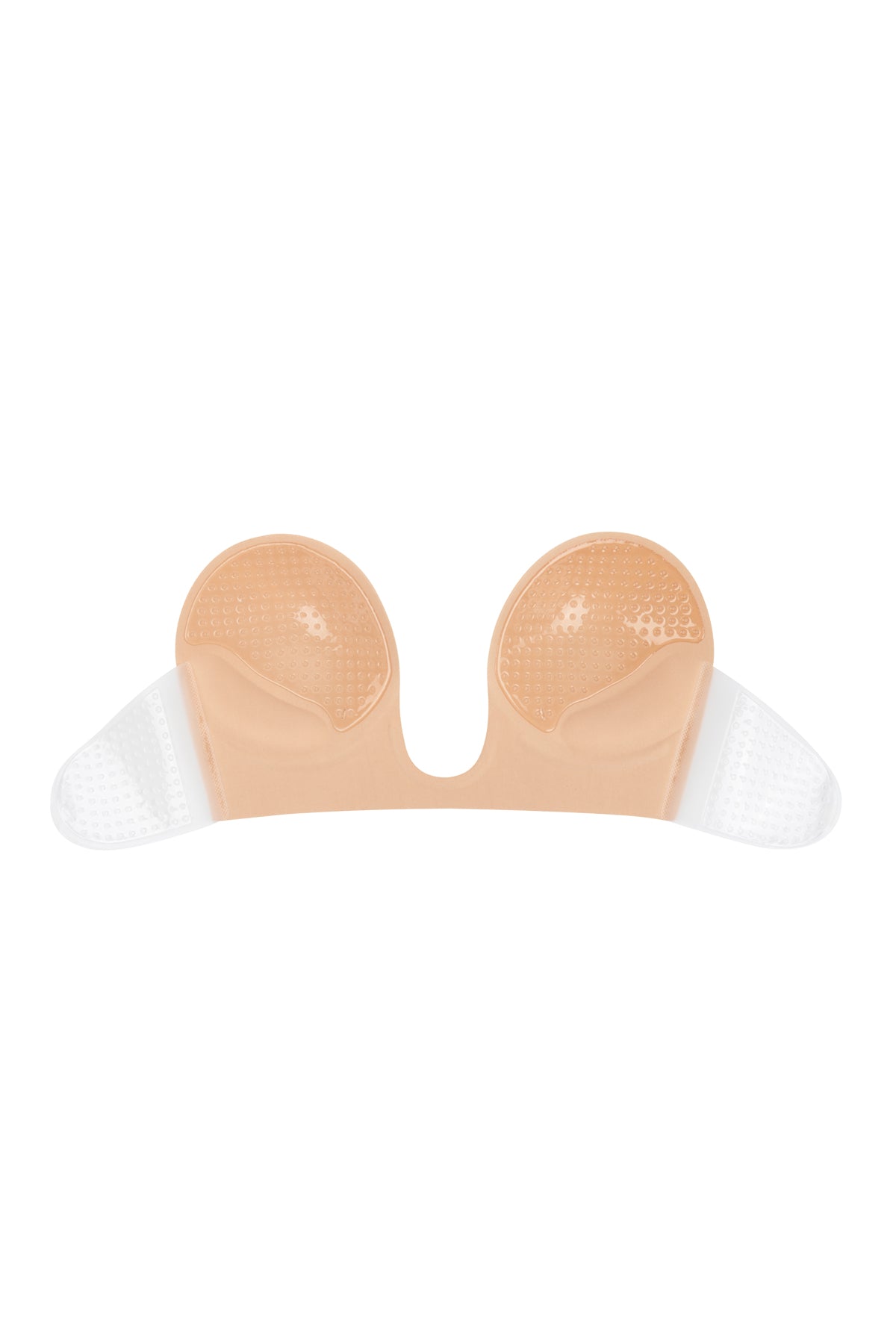 STRAPLESS PUSH UP ADHESIVE NU BRA WITH NIPPLE TAPE AND TRANSPARENT STRAP