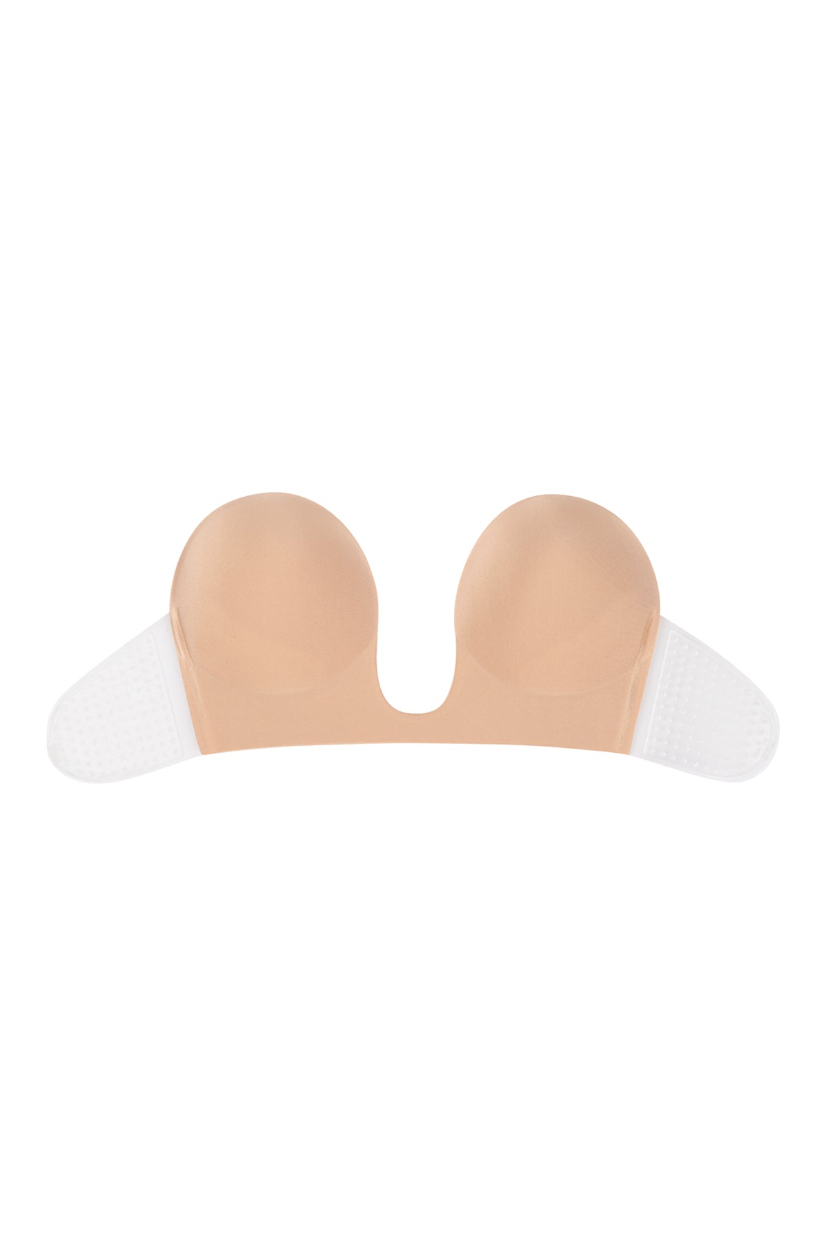 STRAPLESS PUSH UP ADHESIVE NU BRA WITH NIPPLE TAPE AND TRANSPARENT STRAP