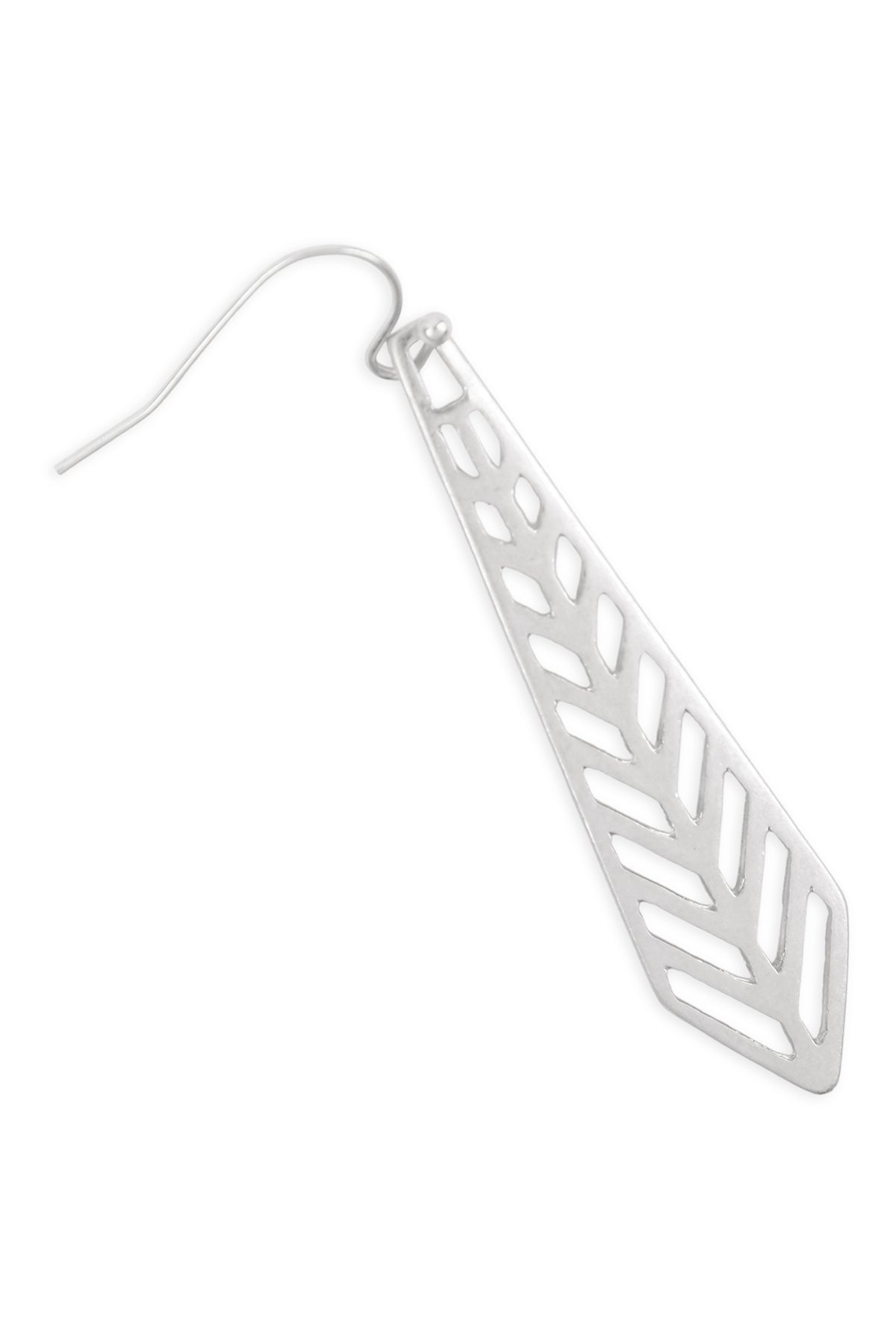 LONG DROP FILIGREE FISH HOOK EARRINGS