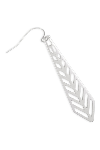 LONG DROP FILIGREE FISH HOOK EARRINGS