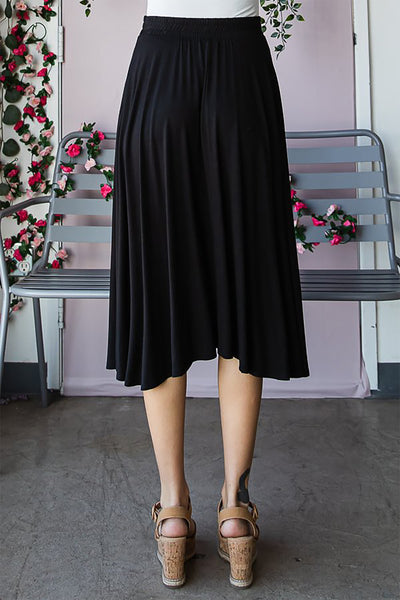 SOLID MAXI SKIRT WITH SIDE POCKET AND WAIST BAND DETAIL 2-2-2
