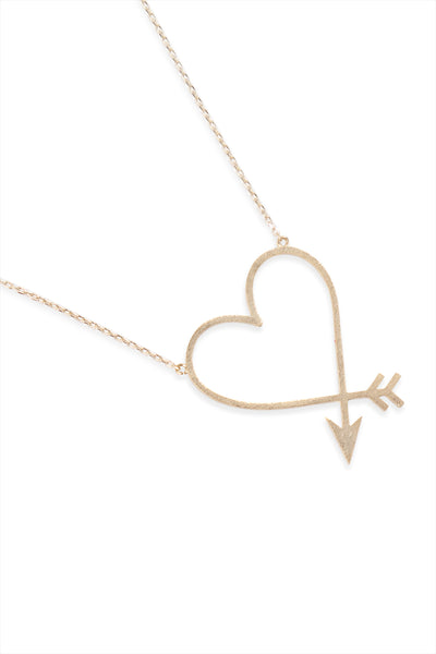 HEART ARROW PENDANT NECKLACE