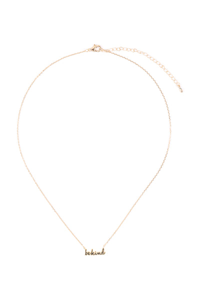 "BE KIND" SCRIPT NECKLACE
