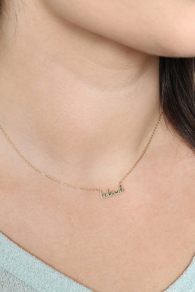 "BE KIND" SCRIPT NECKLACE