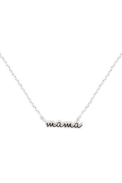 MAMA SCRIPT NECKLACE