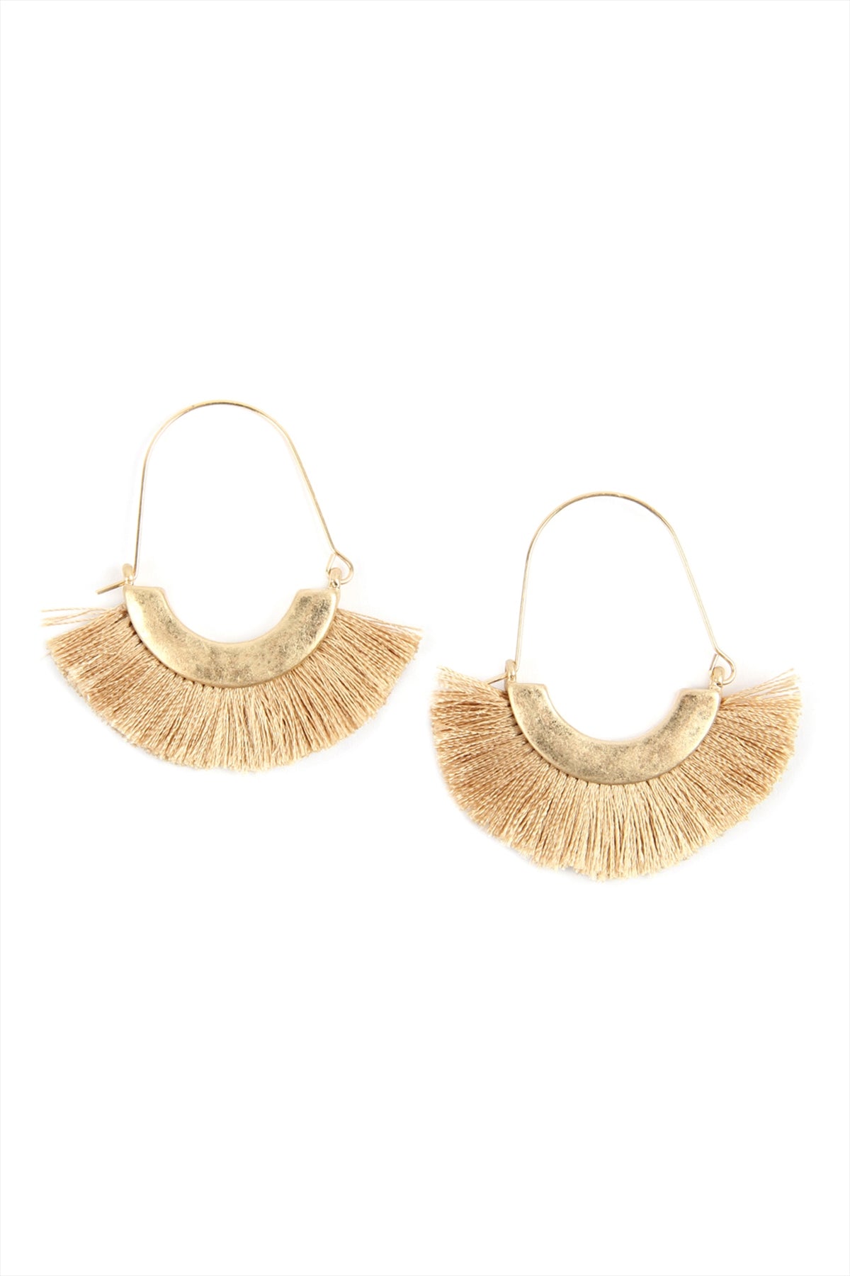 TASSEL HOOP EARRINGS