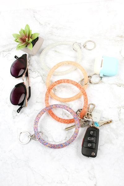 SILICONE HOOP KEYCHAIN