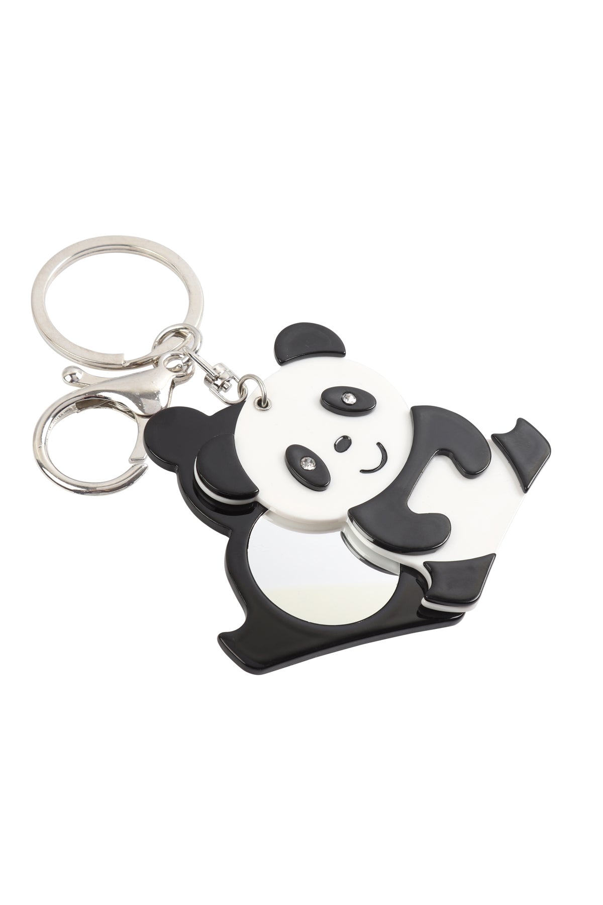 CUTE PANDA W/ MIRROR KEYCHAIN