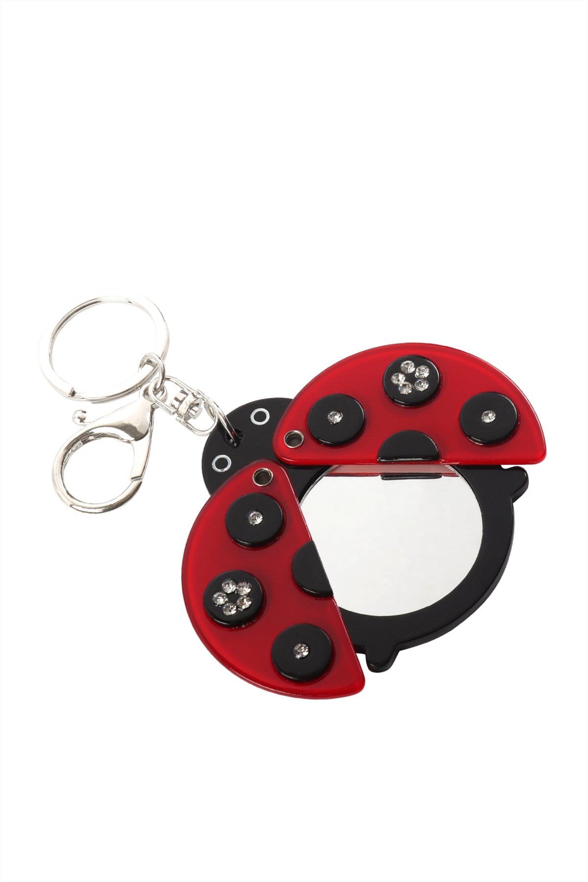 LADY BUG W/ MIRROR KEYCHAIN