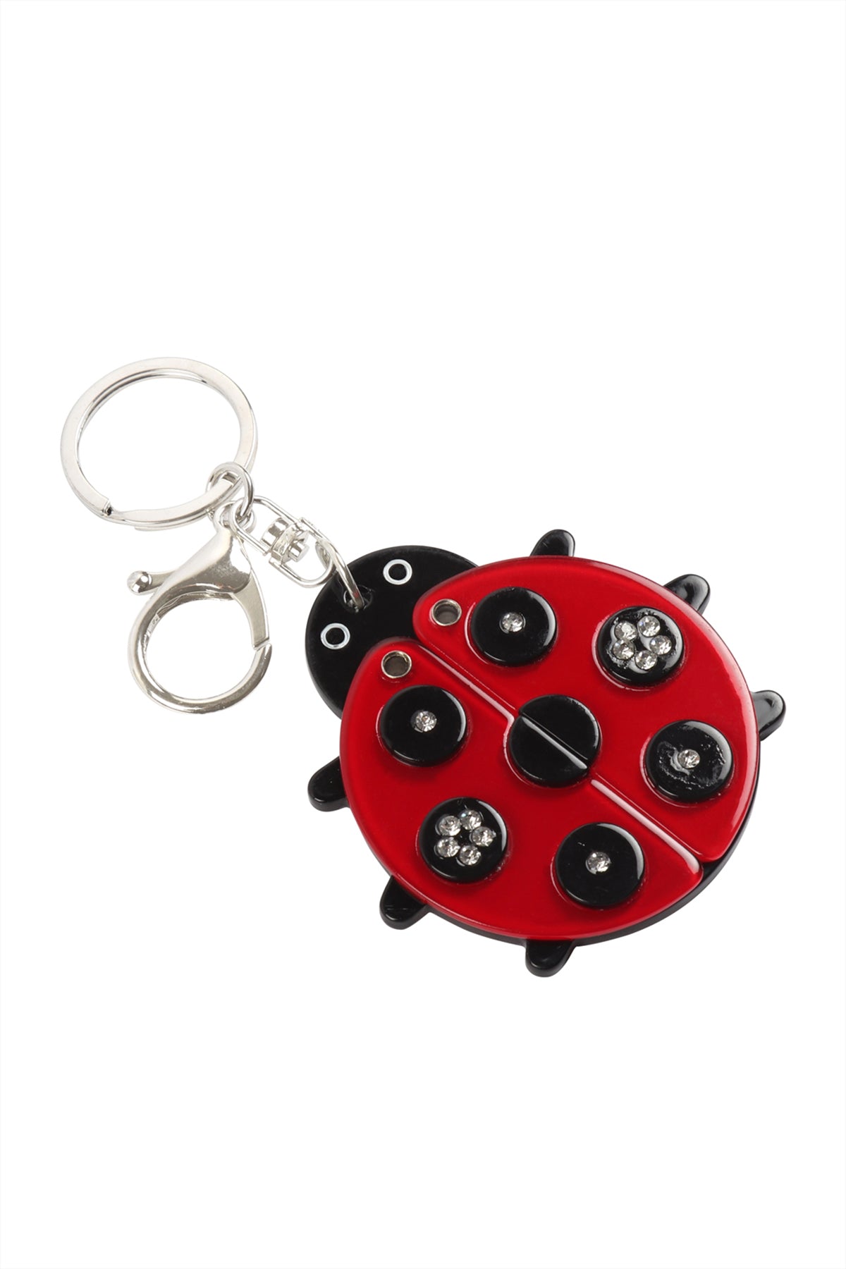 LADY BUG W/ MIRROR KEYCHAIN