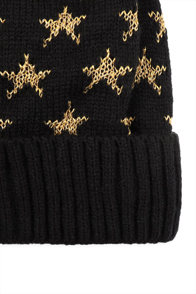 BEANIE WITH EMBROIDERED STARS (NOW $1.50 ONLY!)
