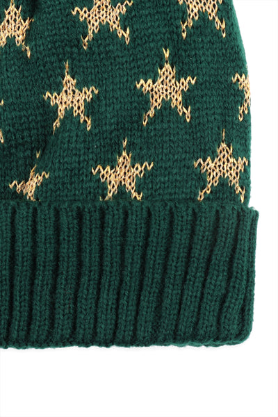 BEANIE WITH EMBROIDERED STARS (NOW $1.50 ONLY!)