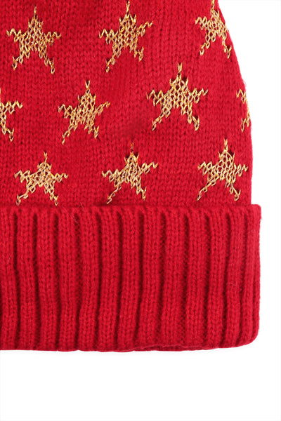 BEANIE WITH EMBROIDERED STARS (NOW $1.50 ONLY!)