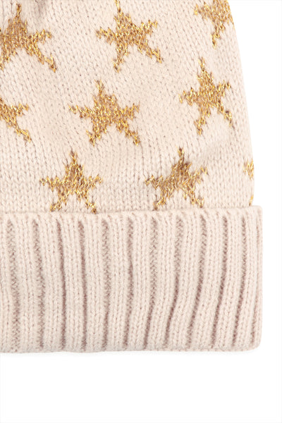 BEANIE WITH EMBROIDERED STARS (NOW $1.50 ONLY!)