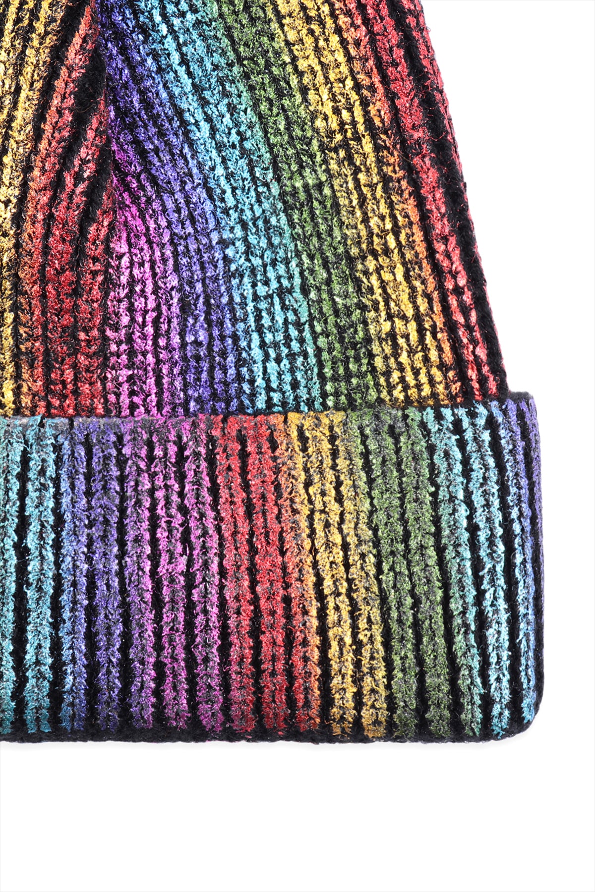 METALLIC LUREX POM BEANIE
