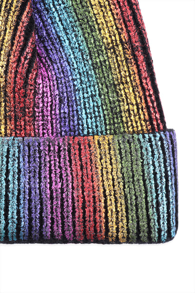 METALLIC LUREX POM BEANIE