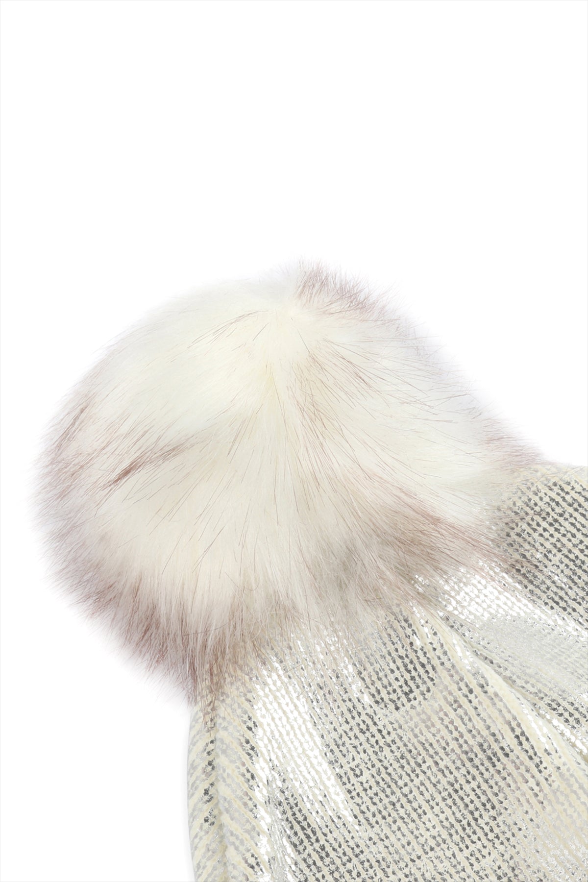 METALLIC LUREX POM BEANIE