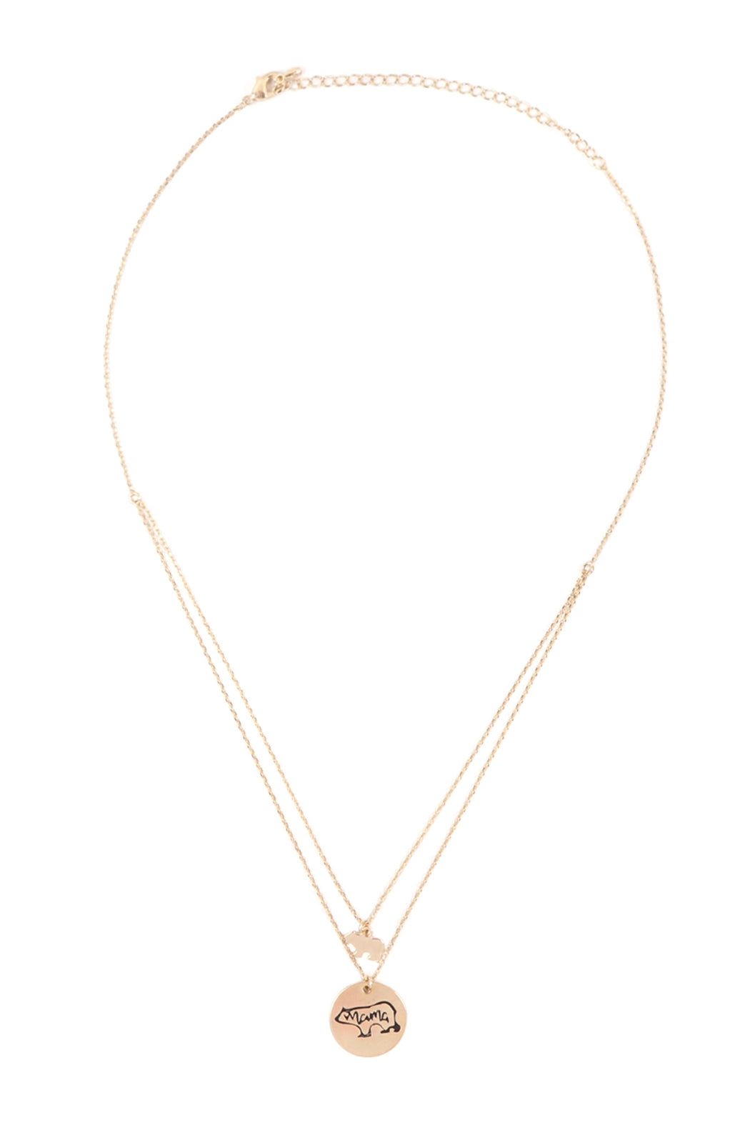 MAMA BEAR DOUBLE LAYER NECKLACE