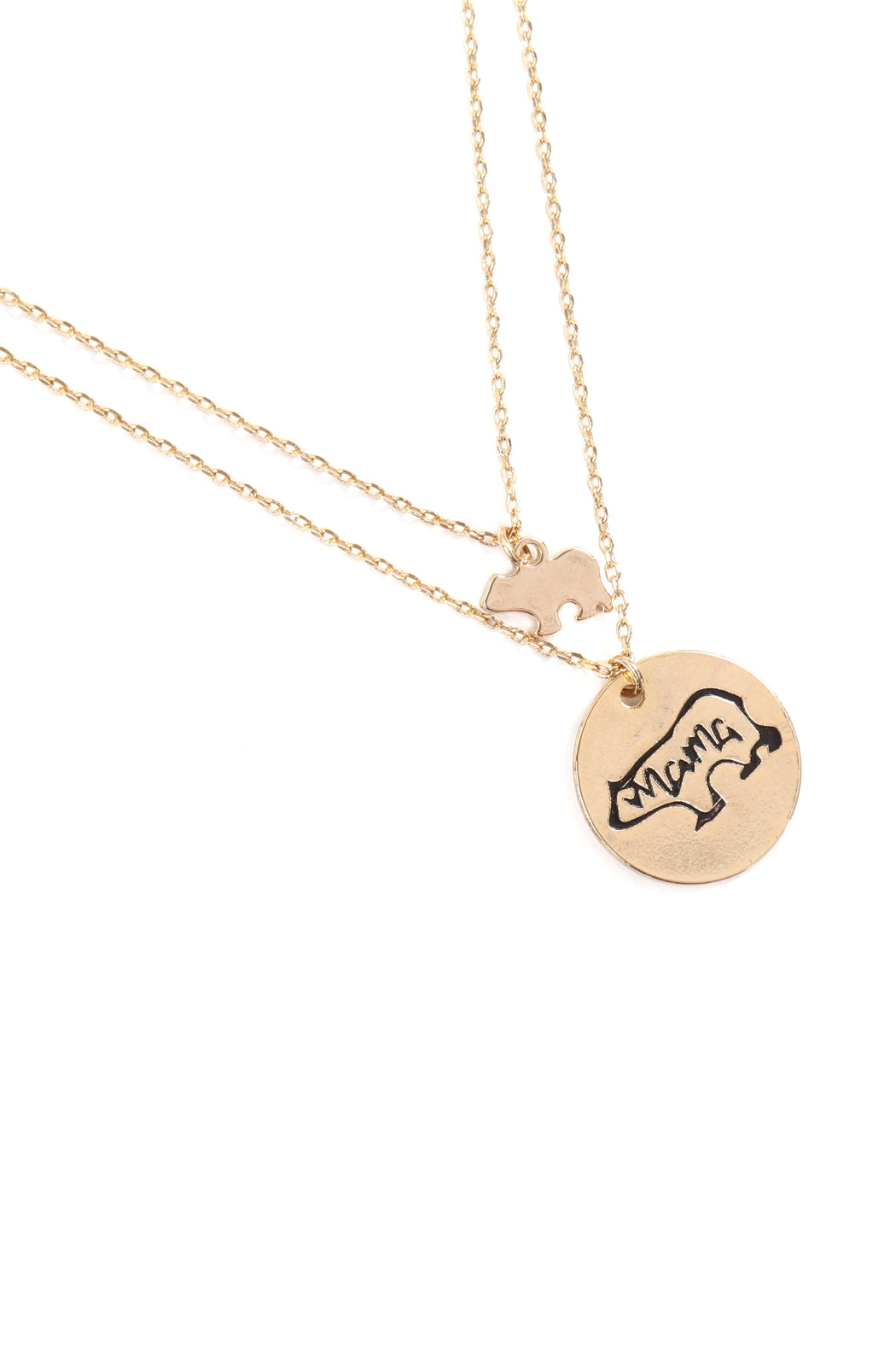 MAMA BEAR DOUBLE LAYER NECKLACE