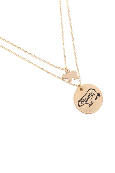 MAMA BEAR DOUBLE LAYER NECKLACE