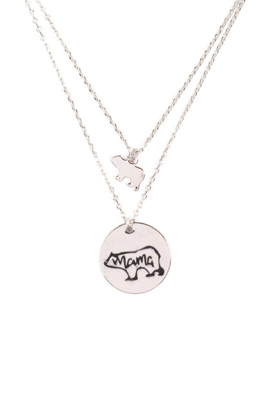 MAMA BEAR DOUBLE LAYER NECKLACE