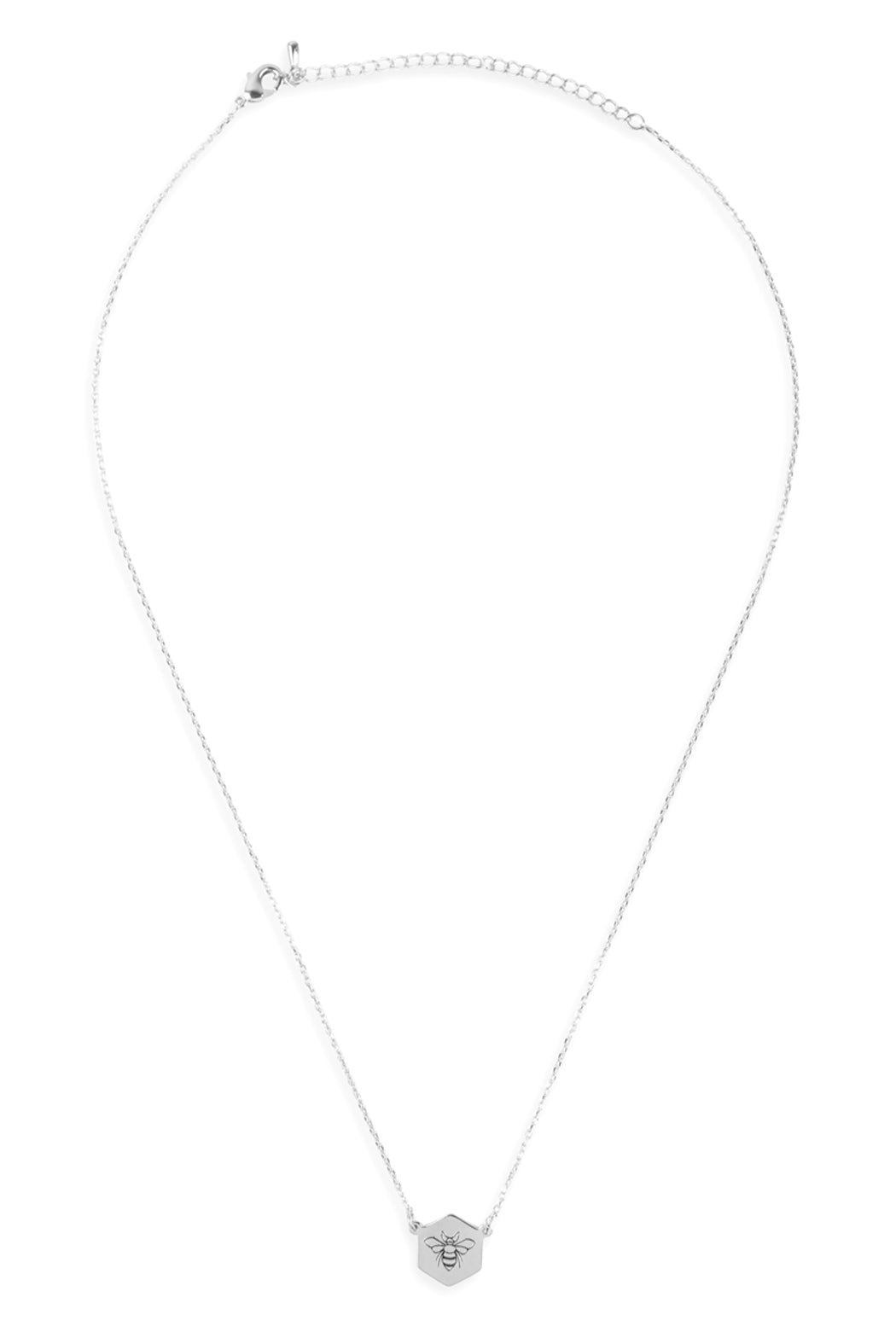 BEE STAMPING PENDANT NECKLACE