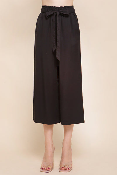 HIGH RISE TIE WAIST TENCEL PAPERBAG PANTS 2-2-2