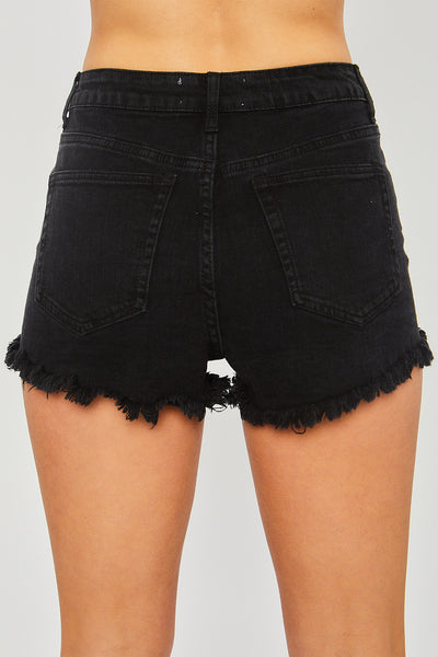 HIGH RISE DISTRESS FRAY SHORTS 2-2-2