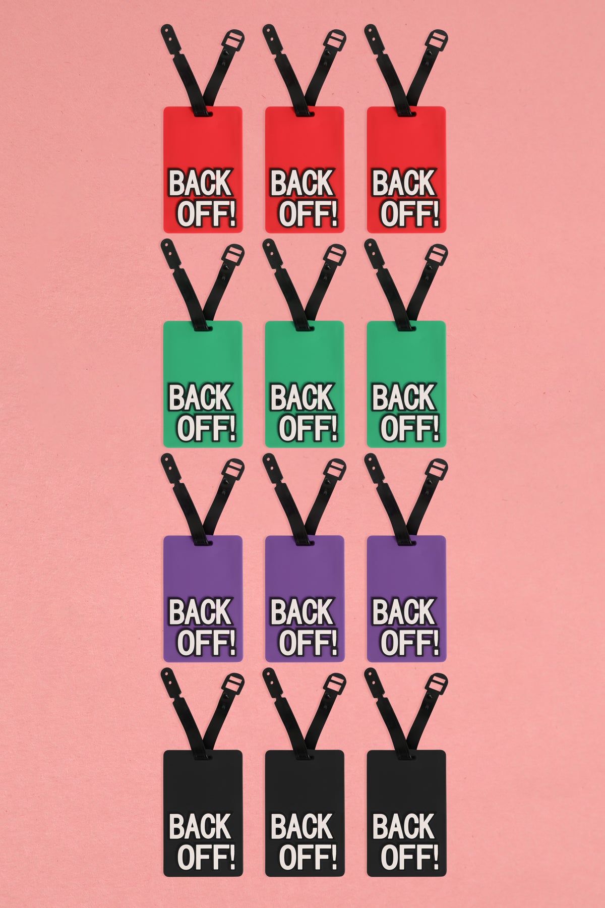 BACK OFF! LUGGAGE TAG